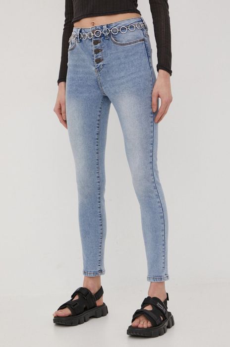 Джинси Noisy May жіночі висока посадка колір блакитний (2271088) Джинси Noisy May жіночі висока посадка колір блакитний (2271088)