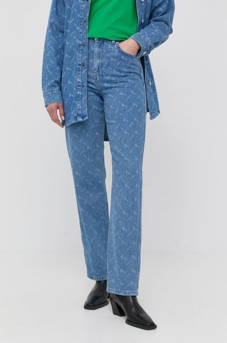 Джинси Gestuz жіночі висока посадка колір блакитний (2166391) Джинси Gestuz жіночі висока посадка колір блакитний (2166391)