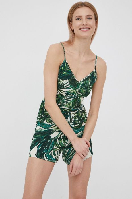 Комбінезон Only колір зелений декольте трикутник Комбінезон Only колір зелений декольте трикутник