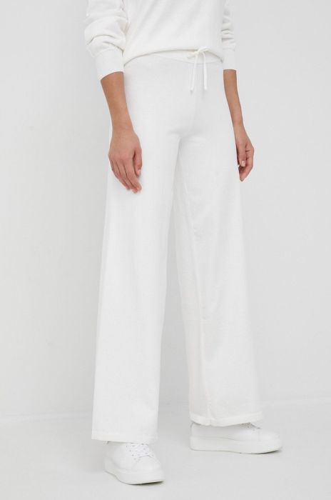 Штани Tommy Hilfiger жіночі колір бежевий пряме висока посадка (2215635) Штани Tommy Hilfiger жіночі колір бежевий пряме висока посадка (2215635)