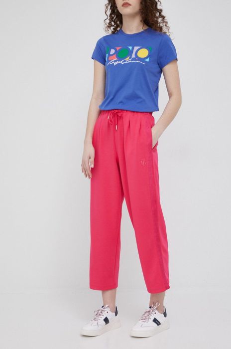 Штани Tommy Hilfiger жіночі колір рожевий однотонні (2113961) Штани Tommy Hilfiger жіночі колір рожевий однотонні (2113961)