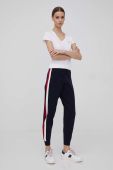 Штани Tommy Hilfiger жіночі колір синій візерунок