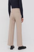 Штани Tiger Of Sweden жіночі колір бежевий широке висока посадка