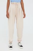 Штани Reebok H56375 жіночі колір бежевий однотонні