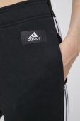 Штани adidas Performance H57301 жіночі колір чорний однотонні