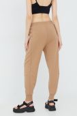 Бавовняні спортивні штани Puma 53342363 жіночі колір коричневий однотонні 53342363-63