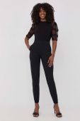 Спортивні штани Spanx жіночі колір чорний однотонні