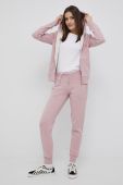 Спортивні штани Superdry жіночі колір рожевий однотонні Спортивні штани Superdry жіночі колір рожевий однотонні