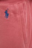 Спортивні штани Polo Ralph Lauren жіночі колір рожевий однотонні