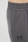 Спортивні штани Under Armour 1369854 жіночі колір сірий однотонні