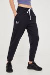 Спортивні штани Under Armour жіночі колір чорний однотонні (2689708) Спортивні штани Under Armour жіночі колір чорний однотонні (2689708)