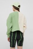 Кофта Karl Kani жіноча колір зелений з аплікацією Кофта Karl Kani жіноча колір зелений з аплікацією