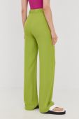 Штани Patrizia Pepe жіночі колір зелений пряме висока посадка Штани Patrizia Pepe жіночі колір зелений пряме висока посадка