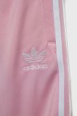 Дитячі спортивні штани adidas Originals колір рожевий з аплікацією Дитячі спортивні штани adidas Originals колір рожевий з аплікацією