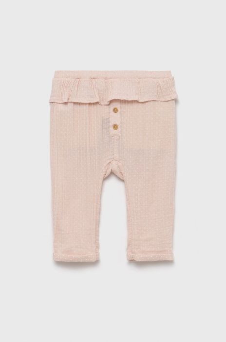 Дитячі бавовняні штани United Colors of Benetton колір рожевий візерунок (2110518) Дитячі бавовняні штани United Colors of Benetton колір рожевий візерунок (2110518)