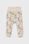 Дитячі штани Name it колір бежевий візерунок Дитячі штани Name it колір бежевий візерунок