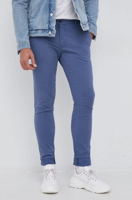 Штани Tiger Of Sweden чоловічі пряме колір блакитний (1918114)