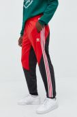 Спортивні штани adidas Originals чоловічі колір червоний візерунок (2483381)