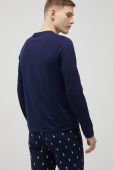 Бавовняна піжама Polo Ralph Lauren колір синій з принтом Бавовняна піжама Polo Ralph Lauren колір синій з принтом