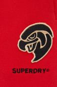 Спортивні штани Superdry чоловічі колір червоний з аплікацією Спортивні штани Superdry чоловічі колір червоний з аплікацією