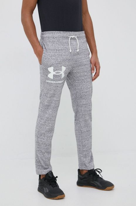 Спортивні штани Under Armour 1361644 чоловічі колір сірий однотонні (2247329) Спортивні штани Under Armour 1361644 чоловічі колір сірий однотонні (2247329)