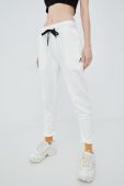 Бавовняні спортивні штани Kangol колір білий однотонні KLEU007-117