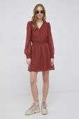 Сукня Only колір бордовий mini розкльошена