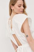 Бавовняна сукня Twinset колір білий mini розкльошена