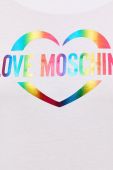 Бавовняна сукня Love Moschino колір білий mini пряма (2298631)