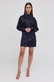 Сукня Victoria Beckham колір синій mini oversize