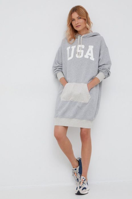 Сукня Polo Ralph Lauren колір сірий mini oversize