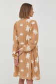 Бавовняна сукня Bruuns Bazaar колір бежевий mini oversize (2350963)