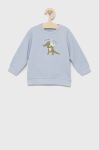 Дитяча бавовняна кофта United Colors of Benetton з принтом колір блакитний (2028265)