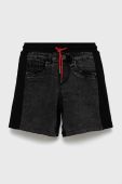 Дитячі шорти Desigual колір чорний регульована талія