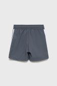 Дитячі шорти adidas Performance HA3570 колір сірий регульована талія Дитячі шорти adidas Performance HA3570 колір сірий регульована талія