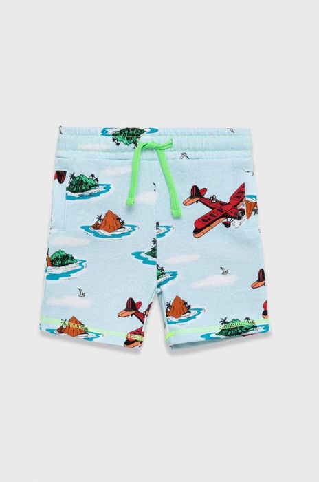 Дитячі бавовняні шорти Guess колір блакитний (2221580)