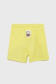Дитячі бавовняні шорти United Colors of Benetton колір зелений (2393361)