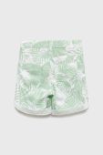 Дитячі бавовняні шорти United Colors of Benetton колір зелений (2393385)