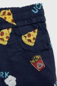 Дитячі бавовняні шорти United Colors of Benetton колір синій регульована талія (2456086)