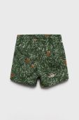 Дитячі бавовняні шорти United Colors of Benetton колір зелений регульована талія (2456093)