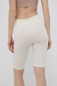 Шорти Vila жіночі колір бежевий однотонні висока посадка