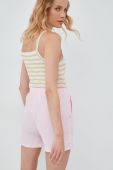 Шорти JDY жіночі колір рожевий однотонні висока посадка (2435030)