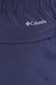 Шорти outdoor Columbia Pleasant Creek жіночі колір синій однотонні висока посадка (3049766)