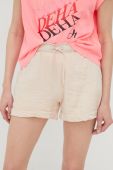 Шорти Deha жіночі колір бежевий однотонні висока посадка (2360298)
