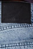 Джинсові шорти Superdry жіночі  висока посадка колір блакитний