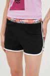 Шорти Diadora жіночі колір чорний однотонні висока посадка Шорти Diadora жіночі колір чорний однотонні висока посадка