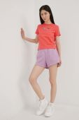 Шорти Champion 114926 жіночі колір фіолетовий однотонні висока посадка 114926-BS148