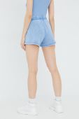 Шорти Champion 114944 жіночі з аплікацією висока посадка 114944-BS028 колір блакитний