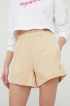 Бавовняні шорти P.E Nation жіночі колір бежевий однотонні висока посадка (2357482) Бавовняні шорти P.E Nation жіночі колір бежевий однотонні висока посадка (2357482)