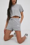 Шорти Ellesse жіночі колір сірий з аплікацією висока посадка SGM14190-GREYMA Шорти Ellesse жіночі колір сірий з аплікацією висока посадка SGM14190-GREYMA
